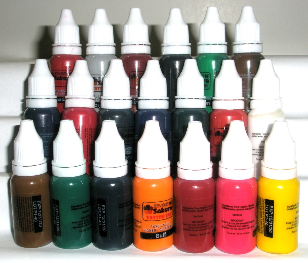 HIGH QUALITY TATTOO INK PIGMENT 20 Colors 15ml 1/2oz